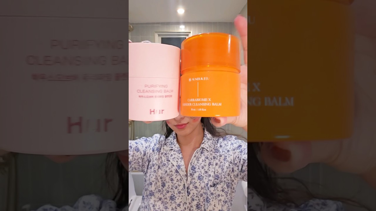 Testing 2 popular cleansing balms to remove waterproof makeup so you don't have to💧🫢