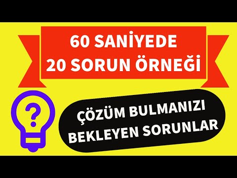 Teknoloji Tasarım Projeleri İçin 20 Sorun Örneği: Sorunlar Bizden Projeler Çözümler Sizden!