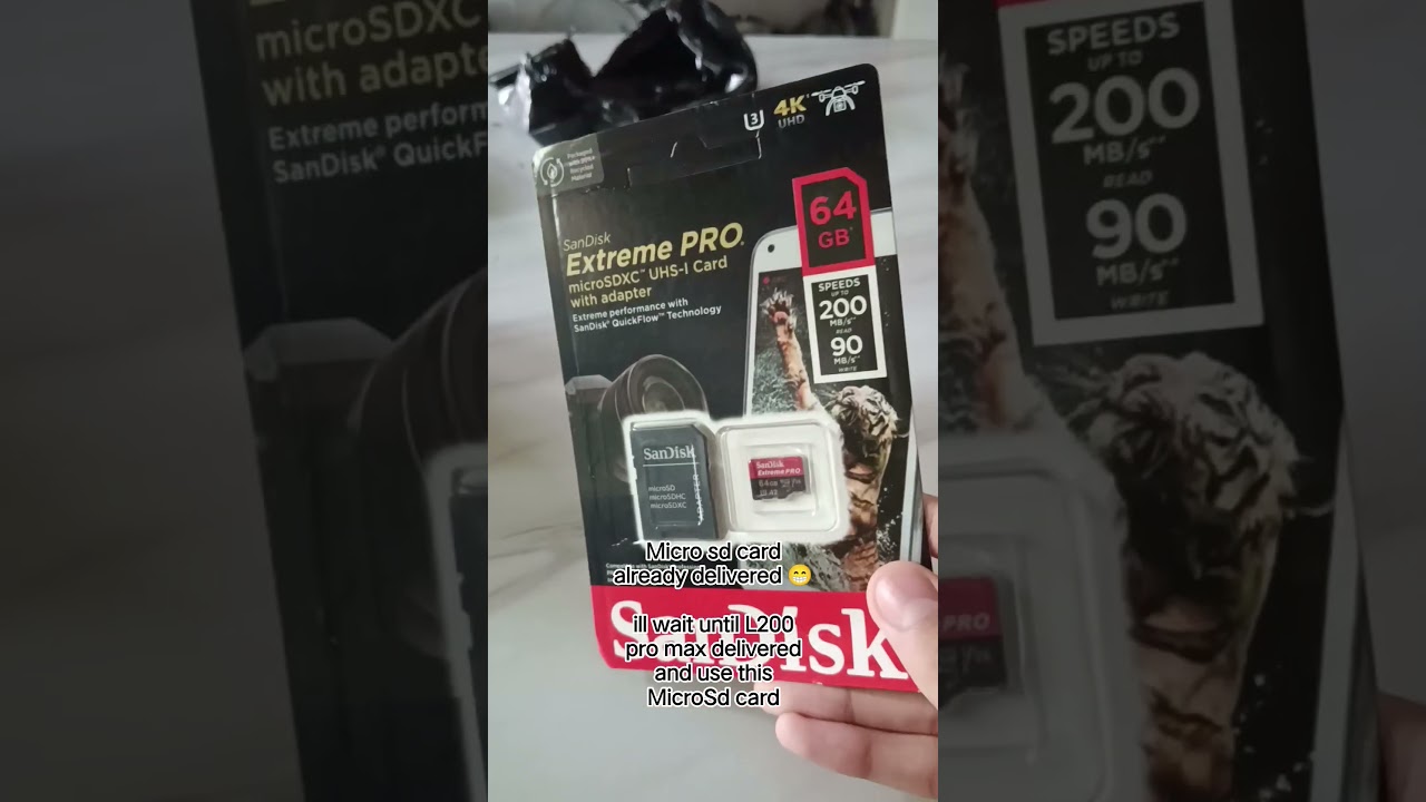 Sandisk Extreme Pro  Micro sd card for L200 pro max soon at 30 November ✨🤩 