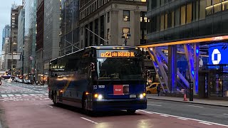 MTA Bus Company 2022 60fps: 2021 Prevost X3-45 1532 on the QM21