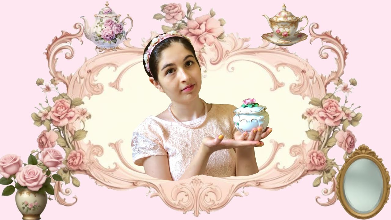 Descoperiri încântătoare cu trandafiri 🌹| Oglinda AURIE rococo și porțelan Rosenthal | Sara