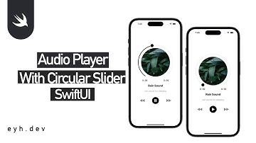 Custom Music Player Design: Circular Slider and Volume Control Using SwiftUI