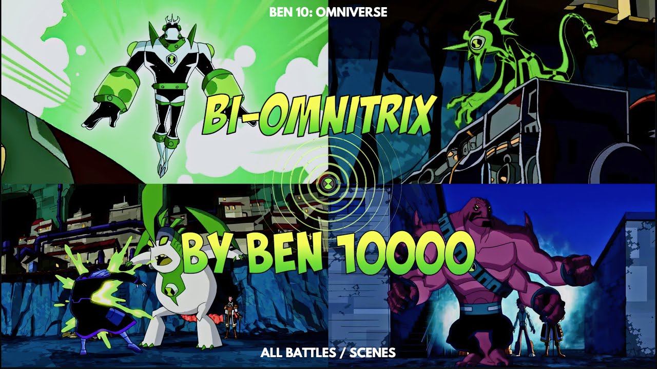 All Bi-Omnitrix Alien Transformations by Future Ben 10,000 | Ben 10 Omniverse (HD)