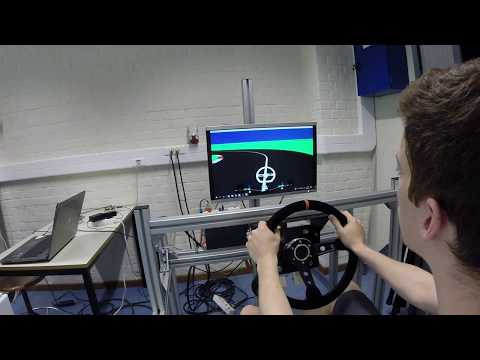 HIL vehicle simulator with haptic torque feed-back