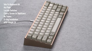 KBDfans Tofu FA typing sound test