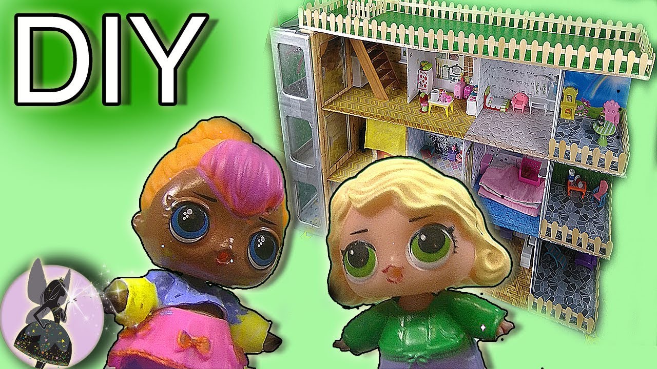 🏠Как сделать ДОМ для кукол LOL своими руками. Часть 1 - YouTube
