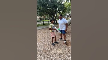 Big boy steals gel blaster from friend at the park #shorts