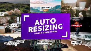 Famous Automatic Resizing Titles and Lower Thirds | After Effects Template #Videohive #AfterEffectsTemplate Net Worth