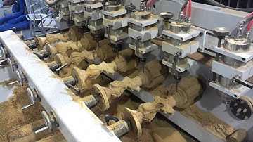 8 heads rotary wood carving cnc router