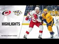 NHL Highlights | Hurricanes @ Predators 1/18/21