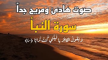 سورة النبأ بصوت هادئ ومريح جدا 😌🧡| الشيخ تامر فريد