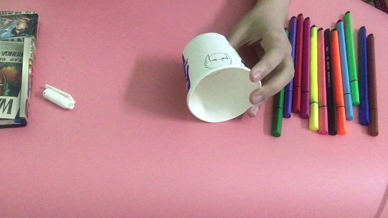 Decor your paper cup make it easy DIY corner - YouTube