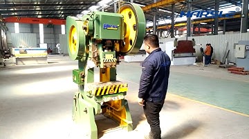 J23 Mechanical inclinable power press with adjustable stroke, motorized crank punching machine