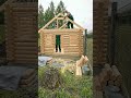 Building a Log Cabin Sauna from Start to Finish | Satisfying Construction ASMR
