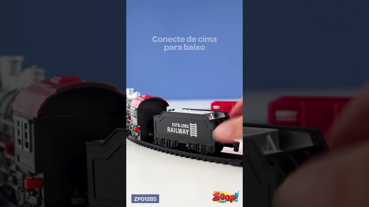 Comprar TREM ELÉTRICO CLÁSSICO PEQUENO 10 TRILHOS - ZOOPY TOYS - a