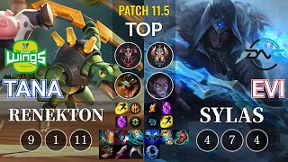 JAG TaNa Renekton vs DFM Evi Sylas Top - KR Patch 11.5