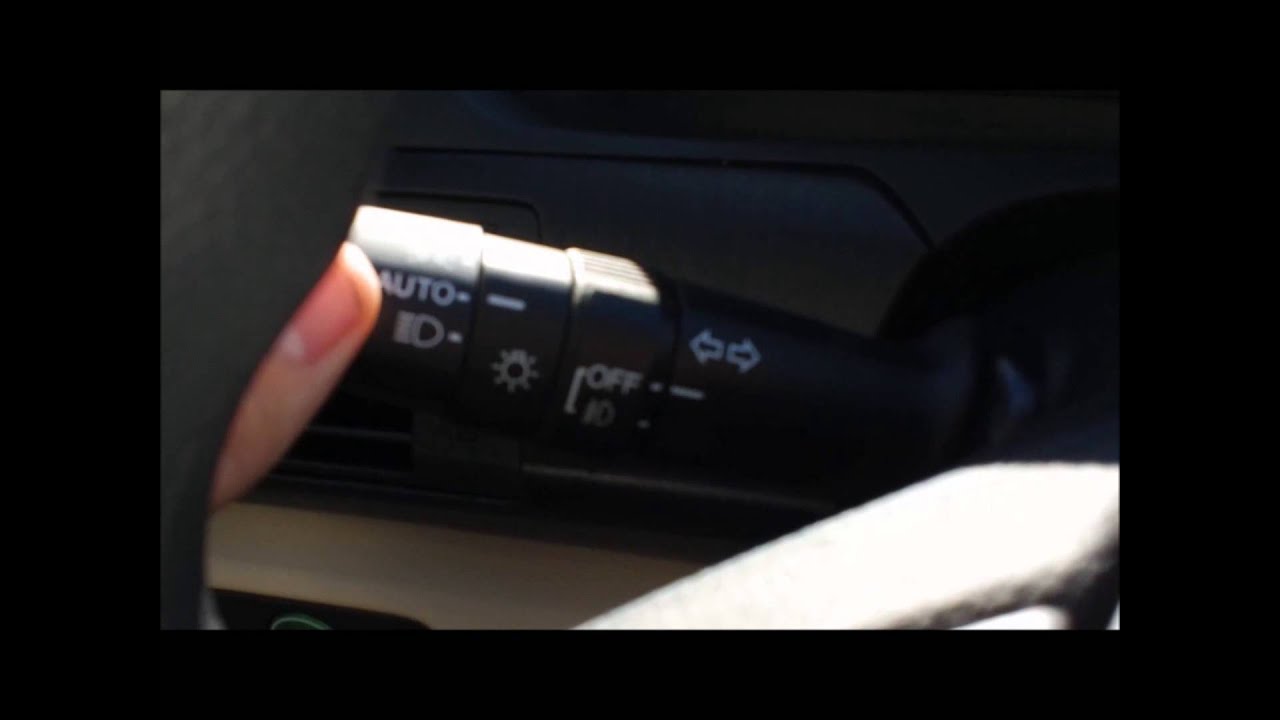 How to turn on lights in the 2013 Accord YouTube