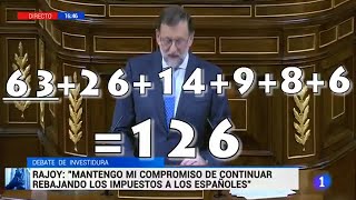 La surrealista suma de Rajoy en el debate de investidura