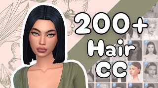 CC FINDS | THE SIMS 4 Hair CC 200+ | Maxis Match | CC LINKS  MY COLLECTION