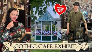 Why We Still Need HUMAN-MADE ART in a Digital World 🎨 Gothic Café Art Exhibition Vlog🐦‍⬛ screenshot 5