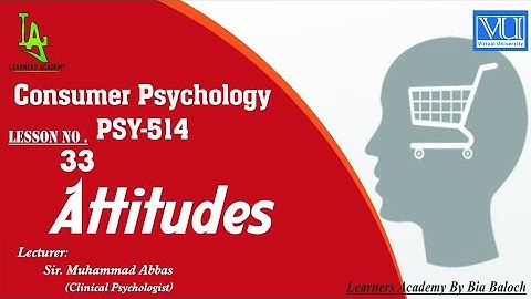 Consumer Psychology (PSY514)VU Urdu | Lecture No.33 | Learners Academy By Bia Baloch