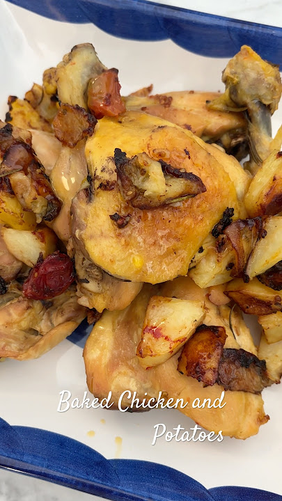 Baked Chicken and Potatoes #cooking #recipe #foodie #yummy #delicious #shorts #ytshorts #subscribe