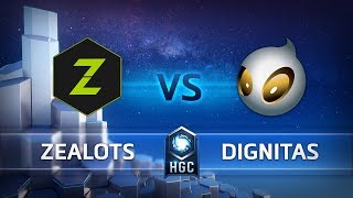 HGC EU - Phase 2 Part 1 - Game 2 - Zealots v Team Dignitas