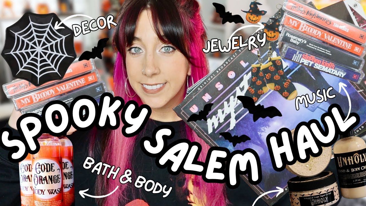 Spooky Salem Shopping Haul + Horror Con Finds