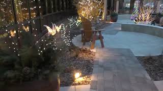 Serenity Garden Decorated For Christmas