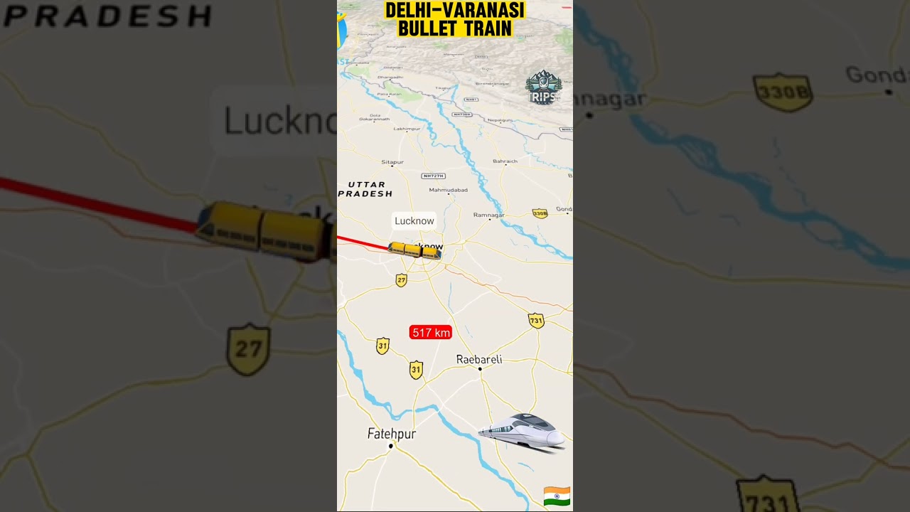 New Delhi to Varanasi Bullet Train | 