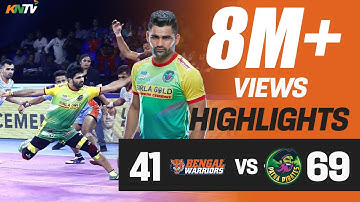 Pro Kabaddi 2019 Highlights | Bengal Warriors Vs Patna Pirates| Pardeep Narwal 34 Raid points in PKL