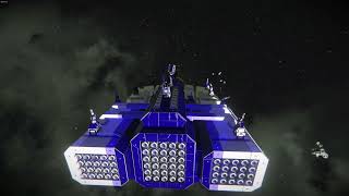 Starlost Space Shooter, Moscow battleship built in Space Engineers screenshot 2