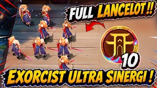 10 EXORCIST LANCELOT SEASON 6 !! META COMBO AUTO WIN !! MAGIC CHESS GOGO BEST STRATEGY