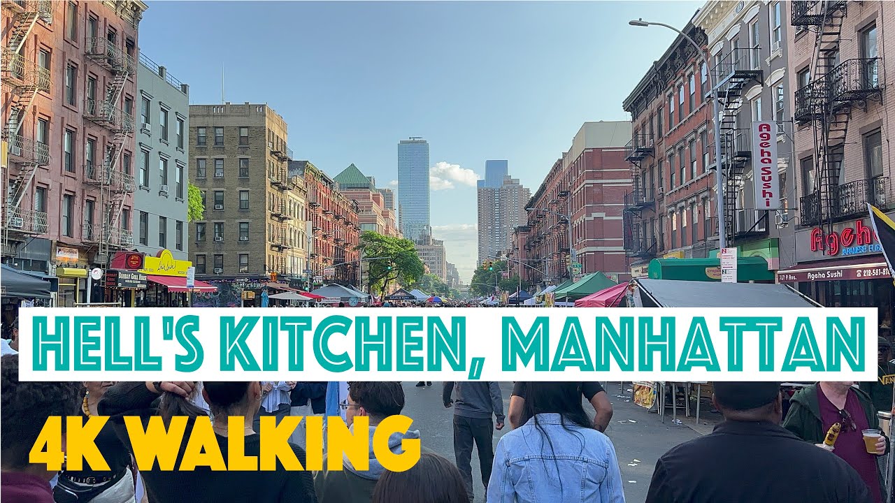Sunday stroll through Hell's Kitchen New York City • [4K HDR 60fps] YouTube