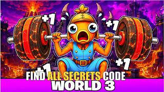 1 MUSCLE TO BREAK WALLS MAP FORTNITE CREATIVE - FIND ALL SECRETS CODE