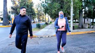 Caminando del parque Guadiana hacia Barrio de Analco enero 2021