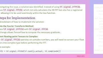 How to Execute a Fast Fourier Transform in a Loss Function for Neural Network Training