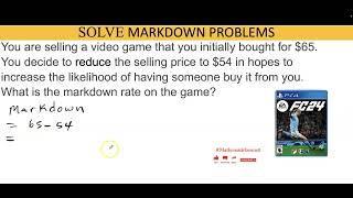 Markdown Percent