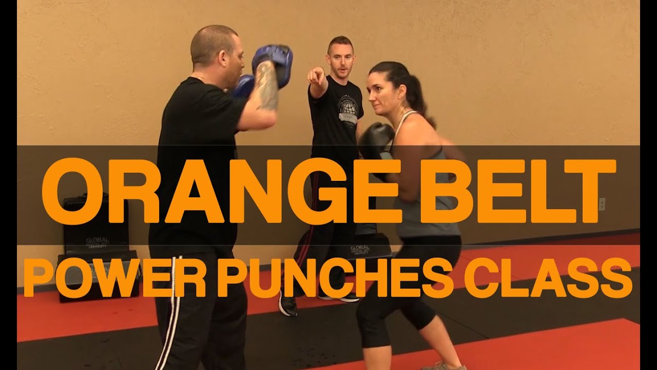 Krav Maga Orange Belt Class Power Punches YouTube