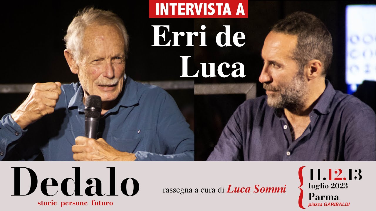 Luca Sommi intervista Erri de Luca nella rassegna Dedalo.