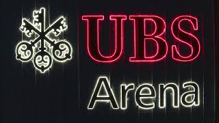 UBS Arena Roof Lights Up At Night