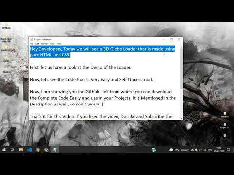 Rotating 3D Globe Loader using HTML and CSS | Easy to make Coding Projects | The Scrambler