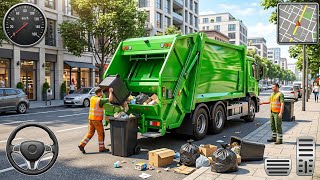 Garbage Trash Truck Realistic Simulator 3D - City Road Garbage Dumper Truck Games - Android GamePlay screenshot 3