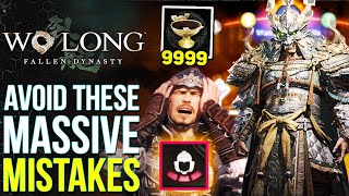 Wo Long: Fallen Dynasty - 10 Huge Mistakes That You're Making Right Now (Wo Long Tips \& Tricks)