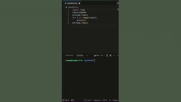 How Fast is Python? Measuring Time to Print 1 Crore Numbers!🙄🙄 #dockerhub #programmingquiz