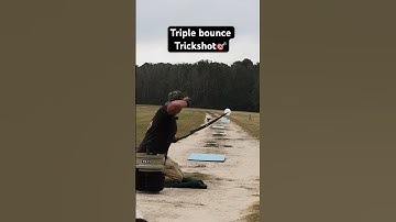 Bouncing and Arrow three times before popping a balloon 🎈trickshot #trickshot #archery #sports ￼