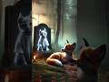 emotional story in jackal and cat#ai#aishort #short #youtubeshorts