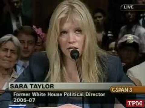 Sara Taylor testimony