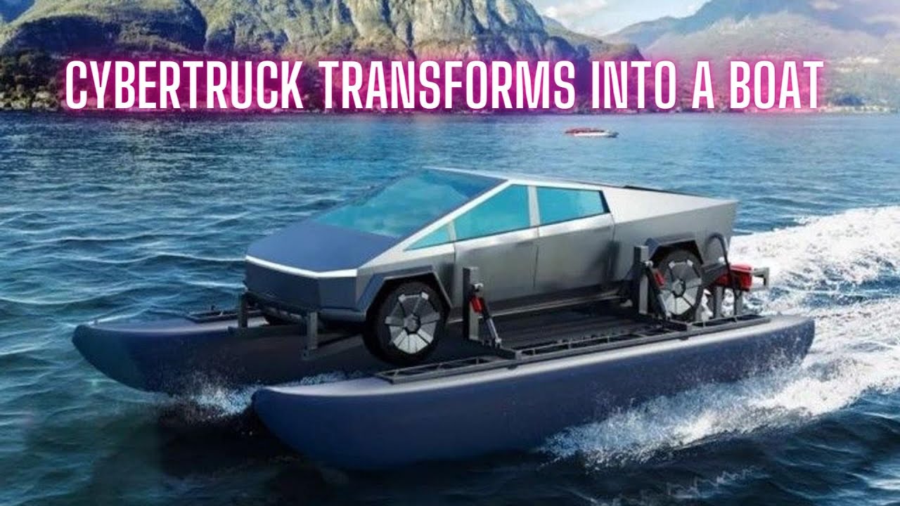 tesla's cybertruck to transform into functional boat, according to