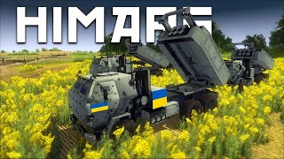 Ukrainian M142 HIMARS MLRS destroys Russian positions